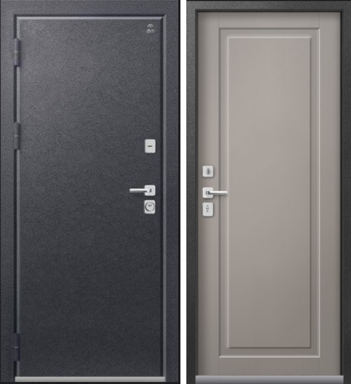 Дверь Термо-4 Антрацит Муар - Кашемир Грей DIS007381