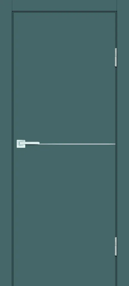 Межкомнатная дверь P-19 AL молдинг Графит матовый