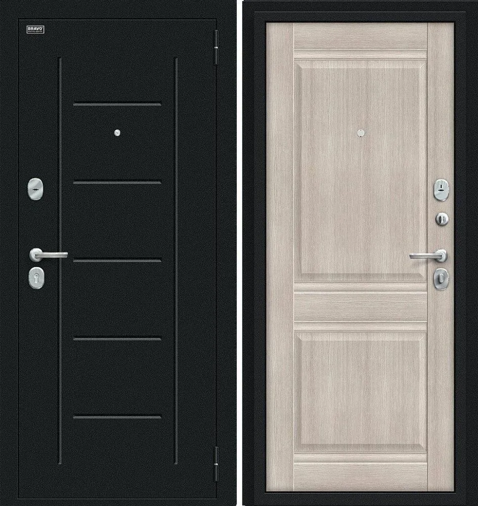 Фото Дверь Браво Некст Kale Букле черное/Cappuccino Veralinga DIS006732